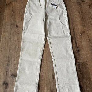 Gretchen Scott NWT White‎ Gripe Less Pants Size M